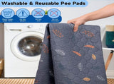 2-Pack Reusable Dog Urine Pads Dog Pee Pads Absorbent Dog Pads Dog Training Pads - Dark Gray / V1107-137-18436-DKG-48IN