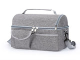 Grey Large Insulated Breast Milk Storage Bag, Dual Layer with Aluminum Foil Lining, Waterproof V888-ELOSUNG17503