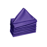 Hoydu Set of 8 Cotton OR Poly Cotton Napkins Ultra Violet V442-GNA-MISC-SETOF8NAPKINS-ULTRAVIOLET-SQ