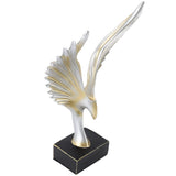 Resin Eagle Figurine Home Decor Abstract Eagle Wing Statue Sculpture Ornament Crafts Office Desk V1294-YM0901-3115240054611