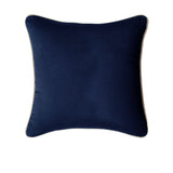 J Elliot Home Gabriel 100% Cotton Cushion Cover 60 x 60 cm Navy V442-IDC-CUSHIONC-GABRIEL60CM-NAVY-SQ