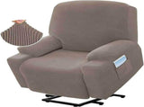 Recliner Slipcover High Stretch Jacquard Fabric with Side Pocket for Standard Power Lift Recliner V1189-LC-RY-00195