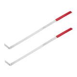 Shelf Layout Ruler Stainless Steel Silver for Store Display and Organization 2Pcs V1366-AZ2-W-18814