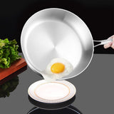 304 Stainless Steel Non-Stick Frying Pan for Effortless Cooking Easy Cleaning Kitchen Essential V1370-AZ4-14335