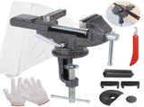 Golf Club Grip Vise Clamp Kit, Adjustable Golf Club Vice Clamp, 360 Degrees Rotating Golf Shaft V1369-AZ3-W-08959
