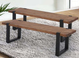 Levede 2x Dining Bench Chairs Wooden 115cm CH1046-2