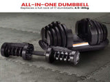 Powertrain 80kg Adjustable Dumbbell Set W Stand Home Gym Exercise Free Weights DMB-BF2-040-2S