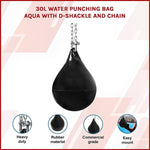 30L Water Punching Bag Aqua with D-Shackle and Chain V63-831901