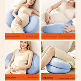 Blue Memory Foam Pregnancy Pillow for Side Sleeping, Adjustable Maternity Belly and Back V888-ELOSUNG54139