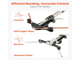 Hydraulic Tubing Bender Kit, 6 mm to 22 mm, Copper Tube Pipe Bender, Forward/Reverse HVAC Bending V952-JLSDWGJYYKZFV5GBE001V0
