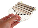 1Set Portable Acrylic 17-Key Thumb Piano Kalimba with Bear Shape and Carrying Bag V1192-AZ-W-22498