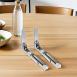 1 Set Microwave Mount Silver 201 Stainless Steel Sturdy Support Easy Installation for Household V1366-AZ2-W-21581