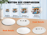 2.25" 58mm Button Badge Parts Supplies for Button Maker Machine 500 Sets V952-XZGSLH58MM500ON35V0