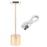 USB Rechargeable LED Bar Table Lamps Portable Desk Lamp for Bedside Dining Room Home DecorGold V1294-YM0901-3119200102611