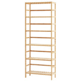 VEVOR Bamboo Bookshelf 6 Tiers Bamboo Ladder Bookcase Rectangle Storage Rack V952-TBSJTBZZZFX69RI3MV0