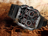 Smart Watches for Men Fitness Tracker with Call Function 100 Sport Modes Flashlight-Black V1263-JX-7660