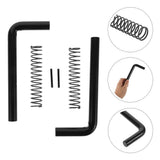 Trailer Ramp Gate Pins Latch Kit with Spring Loaded - 1 Set for Secure Trailer Gate V1192-AZ-W-32747