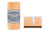 3 Pack Orange Microfiber Cleaning Cloth Roll - 25x25cm Thickened Absorbent Wipes - Lint Free V888-ELOSUNG56253-2