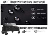 Foldable Shopping Cart, made of 600D waterproof Oxford fabric, equipped with all-terrain silent V1102-ZDGWL001