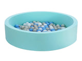 Keezi Kids Ball Pit 90x30cm Ocean Foam Play Pool Barrier Toys Children Blue BPOOL-A-7033-BL