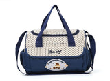 Small Dark Blue Fashionable Large-Capacity Cartoon Bear Shoulder Crossbody Mommy Bag - Stylish and V888-ELOSUNG17285