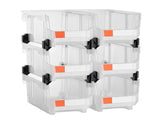 Plastic Stackable Bins, 37.7 x 21.5 x 18 cm , Plastic Containers for Organizing & V952-DDWLX6GZ14LTCARKA001V0