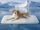 150 x 101 CM Grey Premium Wave Quiltied Pet Cooling Mat - Washable Self-Cooling Blanket with V888-ELOSUNG52185