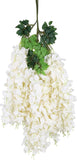 12Pack Wisteria Hanging Artificial Flowers 3.6ft Wisteria Silk Flowers Garland Fake Bushy Vine Faux V1258-DP02-WO-505