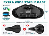 Noseless Bike Seat Wide,Padded Bike Seat for Men and Women,Bike Accessories
Memory Foam Padding Dual V1107-CS-QFLCCE32