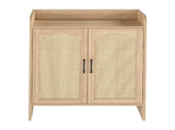 Levede 5 Tier Shoe Cabinet Wooden Double Door Storage Rack Organiser Entryway EA0286-OA-AU