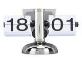 Flip Clock Large Number Battery Powered 304 Stainless Steel Tabletop Retro Flip Clock for Home V1294-YM0710-3115230112013