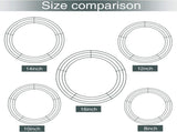 10 Packs Christmas Metal Wreath Frame Green Round Wreath Making Ring DIY Macrame Floral Crafts V1188-WTJ-TLK-0093