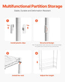 VEVOR Over Washer and Dryer Storage Shelf Single Row 3 Tiers Washer Rack White V952-LDXYJZJTJKDPTAU69001V0