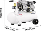Air Compressor 6.6 Gallon, Portable Air Compressor 1 HP, Oil Free Air Compressor Steel Tank 750W, V952-WSKYJ750-25L00001V3