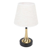 USB Bedside Table Lamp 3 Color Temperature Dimmable LED Nightstand Lamp with Grey Linen Fabric Shade V1294-YM0710-3119230147911