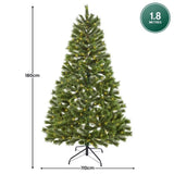 Christabelle 1.8m Prelit Lumina Pine Christmas Tree with 300 LED Lights CMT-OPH-01-6FT