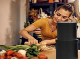 3Pcs Black Round Flower Boxes Cylindrical Paper Bouquet Storage Packaging V1192-AZ-W-24839
