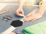 120 Sheets English Paper Piecing Templates Sewing Craft, Hexagonal Brick Jigsaw Tool Supplies V1369-AZ3-W-17459