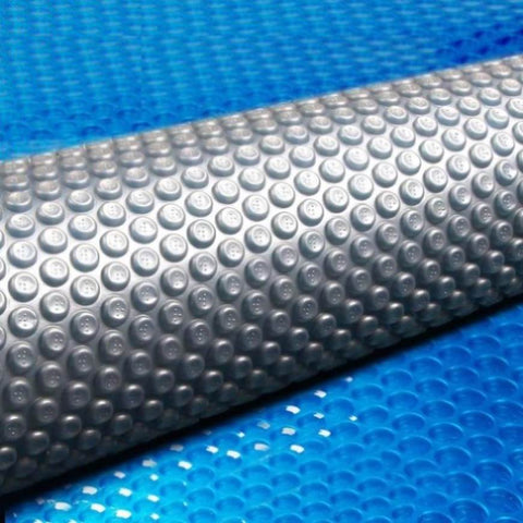 Aquabuddy Pool Cover 500 Micron 11x4.8m Swimming Pool Solar Blanket Blue Silver PC-110X48-L-DX-BL