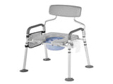 Bedside Commode Chair, 227 kg Capacity, 4-in-1 Portable Toilet and Raised Toilet with Padded V952-WLKBSLRZD500Y4MTK001V0