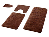 Kdkad Bathroom Rugs Sets 4 Piece, Non Slip Memory Foam Bathroom Rugs, Machine Wash Bathroom Mat Set, V1189-WXFWAL-20260326-01930
