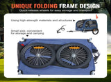 Dog Bike Trailer, Supports up to 45 kg, Pet Cart Bicycle Carrier, Easy Folding Frame with Quick V952-TCSCWZXCTC883T64DV0