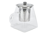 Transparent Glass Teapot with Removable 304 Stainless Steel Filter Tea Kettle for Home Office950ml V1294-YM0901-3118210159614