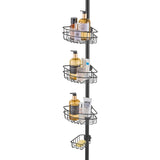 39" to 125" High Shower Corner Caddy Tension Pole Rust-Proof Tension Pole V952-SCTPHSBXGKKSTNM88V0
