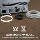 POLYCOOL Commercial Ice Maker Machine, up to 60kg/24hr, Timer & Self Cleaning Programs V219-FDSICMPY60KA