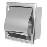 Plated Silver Wall Mounted Toilet Paper Holder with Sleek Stainless Steel Design V1369-AZ3-W-20687