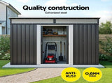 Giantz Garden Shed Outdoor Storage 2.60x1.95M Tool Sheds Workshop House Shelter SHED-FLAT-6X9-ABC