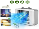Quiet Portable Water-Cooled Fan, Ice Crystal Cooling 3 Speeds, Water Cooled Small Air Conditioner V1370-AZ4-09006