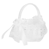 Flower Lace Basket White Romantic Basket Candies Container Wedding Ceremony Decoration5707 V1294-YM0721-3115200142813