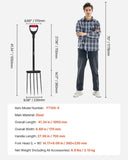 VEVOR 5 Tines Garden Fork Metal Handle 41 in Spading Pitchfork Y Grip Heavy Duty V952-HYCWJCGC5C1JS1RA7001V0